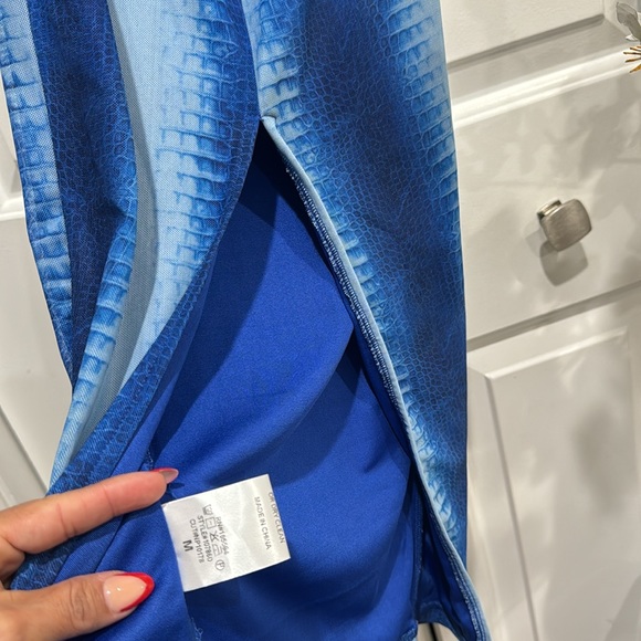 🩵💙EDGE- Feel For You Mesh Off Shoulder Dress - Picture 16 of 17